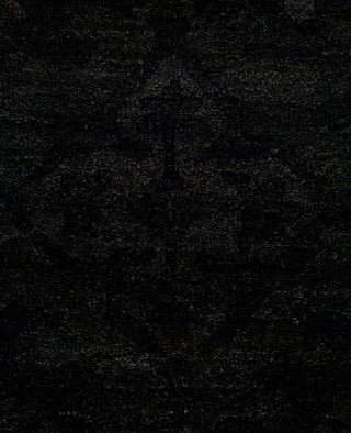 Contemporary Overdyed Wool Hand Knotted Black Area Rug 4' 1" x 6' 3"