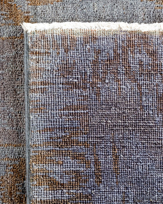 Contemporary Fine Vibrance Gray Wool Area Rug - 6' 2" x 8' 10"