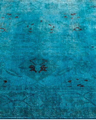 Fine Vibrance, One-of-a-Kind Hand-Knotted Runner Rug  - Blue, 2' 10" x 11' 10"