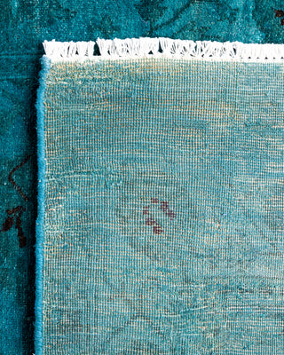 Fine Vibrance, One-of-a-Kind Hand-Knotted Runner Rug  - Blue, 2' 10" x 11' 10"