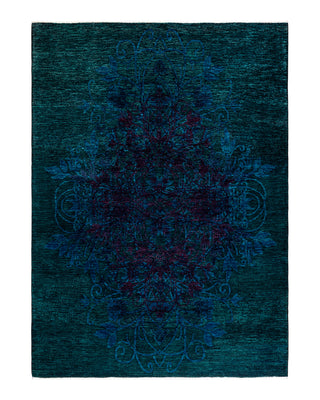 Modern Fine Vibrance Purple Area Rug 5' 10" x 8' 8"