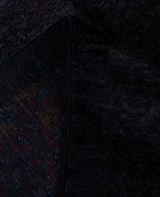 Overdyed One-of-a-Kind Wool Black Area Rug 9' 10" x 13' 10"