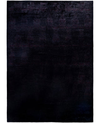 Overdyed One-of-a-Kind Wool Black Area Rug 9' 10" x 13' 10"