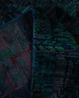 Contemporary Overdyed Wool Hand Knotted Multi Area Rug 5' 3" x 12' 3"