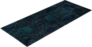Contemporary Overdyed Wool Hand Knotted Multi Area Rug 5' 3" x 12' 3"