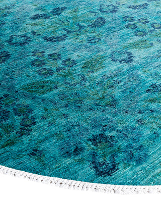 Vibrance, One-of-a-Kind Hand-Knotted Area Rug  - Blue, 6' 1" x 6' 1"