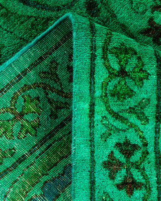 Contemporary Hand Knotted  Green Area Rug 3' 2" x 5' 6"