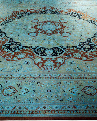 Contemporary Fine Vibrance Yellow Wool Area Rug - 10' 1" x 14' 5"