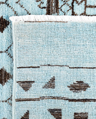 Overdyed Hand-Knotted Wool Modern-Contemporary Blue Area Rug 5' 1" x 8' 4"