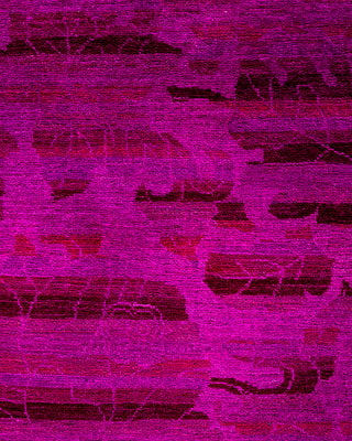 Vibrance, One-of-a-Kind Hand-Knotted Runner Rug  - Pink, 3' 0" x 10' 0"
