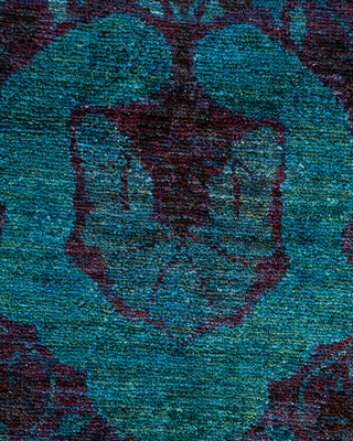 Contemporary Fine Vibrance Red Wool Runner - 2' 8" x 9' 10"