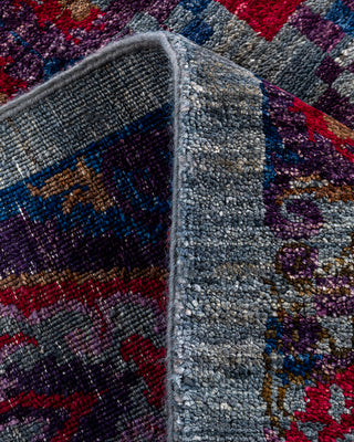 Contemporary Hand-Knotted Suzani Floral Multi Area Rug 4' 1" x 6' 1"