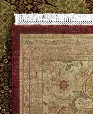 Overdyed Hand-Knotted Wool Modern-Contemporary Green Area Rug 8' 0" x 10' 2"