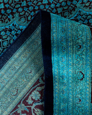 Overdyed Hand-Knotted Blue Area Rug 11' 10" x 15' 4"