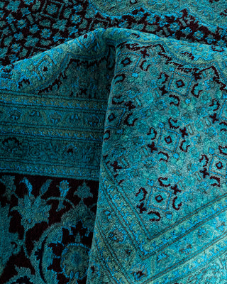 Overdyed Hand-Knotted Blue Area Rug 11' 10" x 15' 4"