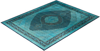 Overdyed Hand-Knotted Blue Area Rug 11' 10" x 15' 4"