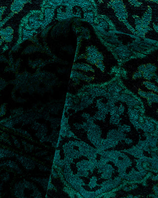 Contemporary Fine Vibrance Black Wool Runner - 2' 9" x 10' 2"