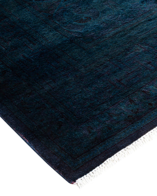 Contemporary Hand Knotted Overdyed Purple Area Rug 3' 1" x 5' 1"