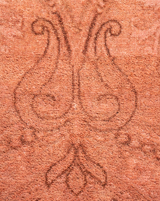 Contemporary Hand Knotted Overdyed Pink Area Rug 3' 1" x 5' 1"