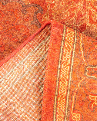 Traditional Hand Knotted Orange Area Rug 2' 10" x 4' 0"