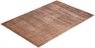 Fine Vibrance, One-of-a-Kind Hand-Knotted Area Rug  - Beige, 5' 3" x 7' 8"