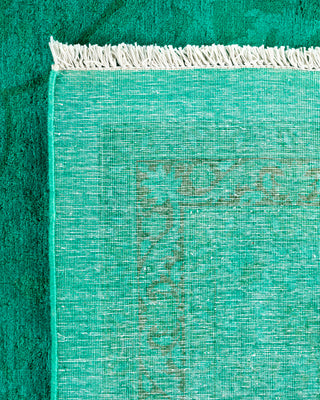 Contemporary Fine Vibrance Green Wool Area Rug - 10' 2" x 13' 4"