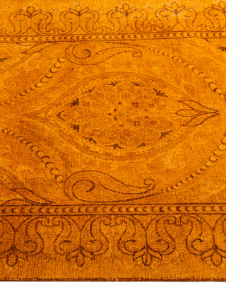Contemporary Hand-Knotted Overdyed Gold Area Rug 2' 7" x 5' 9"