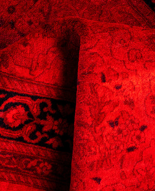 Fine Vibrance, One-of-a-Kind Hand-Knotted Area Rug  - Red, 2' 7" x 7' 10"