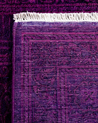 Contemporary Hand-Knotted Overdyed Pink Runner 2' 6" x 12' 5"