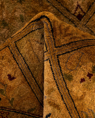 Fine Vibrance, One-of-a-Kind Hand-Knotted Area Rug  - Gold, 2' 7" x 7' 10"