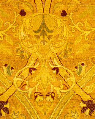 Contemporary Fine Vibrance Yellow Wool Runner - 2' 6" x 9' 5"