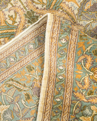 Modern - Contemporary Hand Knotted Ivory Area Rug 6' 1" x 9' 3"