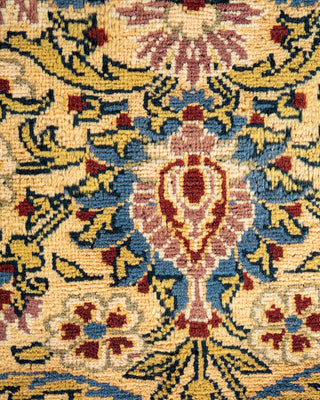 Traditional Hand Knotted Yellow Area Rug  8' 0" x 9' 10"