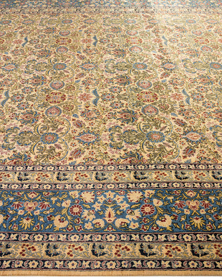 Traditional Hand Knotted Yellow Area Rug  8' 0" x 9' 10"