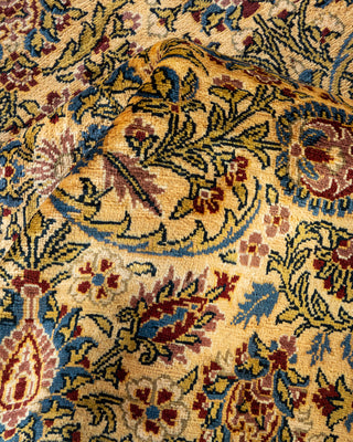 Traditional Hand Knotted Yellow Area Rug  8' 0" x 9' 10"