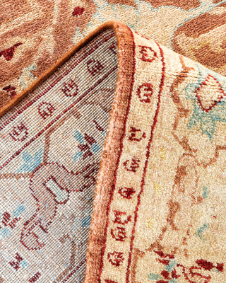 Traditional Hand Knotted Brown Area Rug 4' 3" x 6' 3"