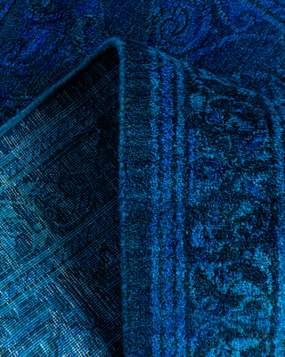 Fine Vibrance, One-of-a-Kind Hand-Knotted Runner Rug  - Blue, 2' 7" x 11' 8"