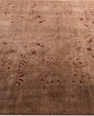 Overdyed One-of-a-Kind Wool Brown Area Rug 6' 1" x 8' 9"