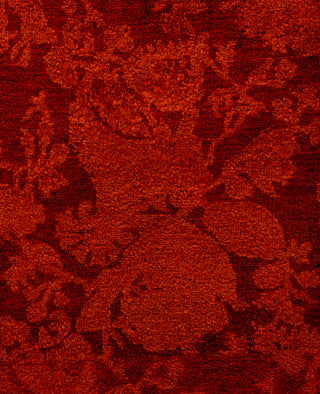 Contemporary Overdyed Wool Hand Knotted Orange Runner 2' 8" x 8' 1"