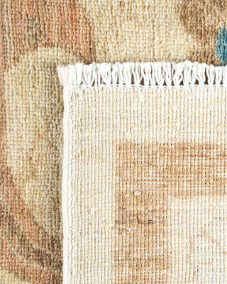 Modern - Contemporary Hand Knotted Ivory Area Rug 9' 0" x 11' 7"