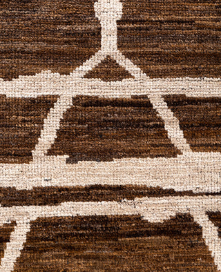 Moroccan, One-of-a-Kind Hand-Knotted Area Rug  - Brown, 10' 1" x 13' 10"