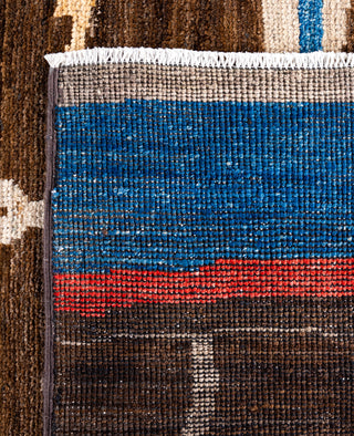 Moroccan, One-of-a-Kind Hand-Knotted Area Rug  - Brown, 10' 1" x 13' 10"