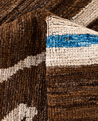 Moroccan, One-of-a-Kind Hand-Knotted Area Rug  - Brown, 10' 1" x 13' 10"