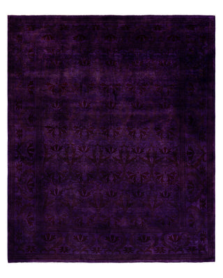 Contemporary Fine Vibrance Purple Wool Area Rug 8' 10" x 10' 9"
