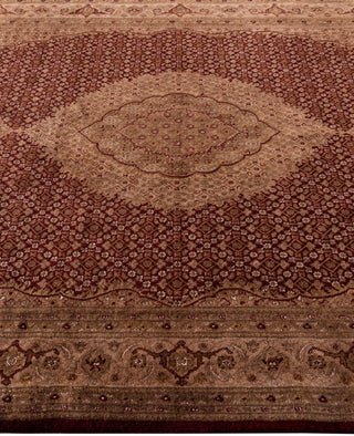 Overdyed Hand-Knotted Wool Modern-Contemporary Brown Area Rug 6' 1" x 9' 0"