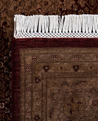 Overdyed Hand-Knotted Wool Modern-Contemporary Brown Area Rug 6' 1" x 9' 0"