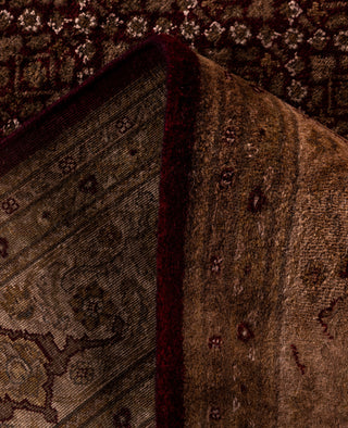Overdyed Hand-Knotted Wool Modern-Contemporary Brown Area Rug 6' 1" x 9' 0"