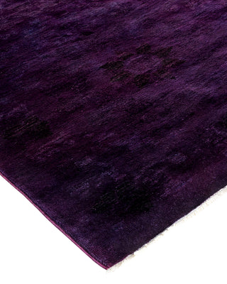 Contemporary Fine Vibrance Purple Wool Area Rug - 9' 10" x 13' 10"