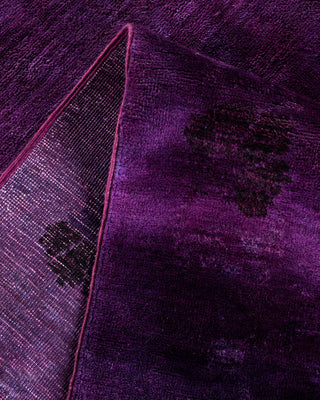 Contemporary Fine Vibrance Purple Wool Area Rug - 9' 10" x 13' 10"