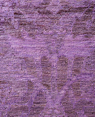 Contemporary Overdyed Wool Hand Knotted Purple Area Rug 8' 2" x 9' 10"